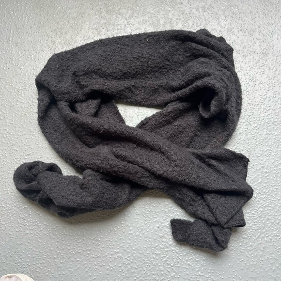 C.C. Cable Knit Scarf Winter Warm Soft Chunky Knit Black - Picture 2 of 3